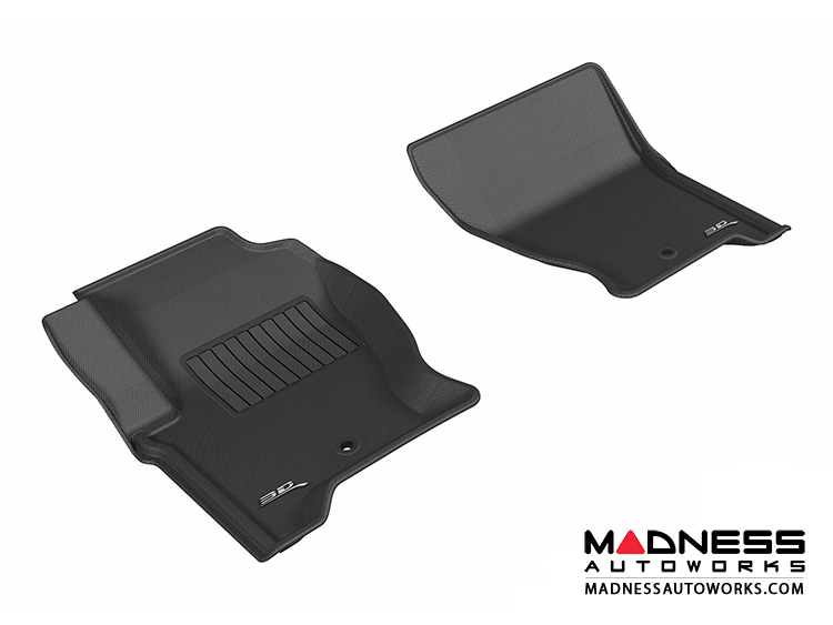Land Rover LR4 Floor Mats (Set of 2) - Front - Black by 3D MAXpider